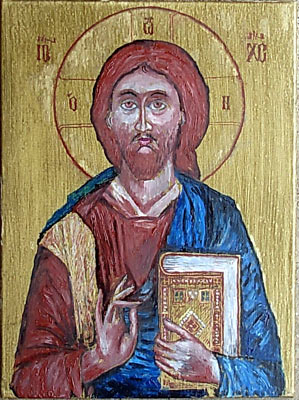 Gospod-Isus-Hristos(ulje-na-platnu-40-30cm)velika